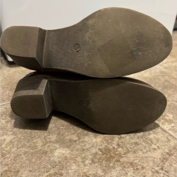 Women's Brown Braided Ankle Boots - Picture 4 of 6